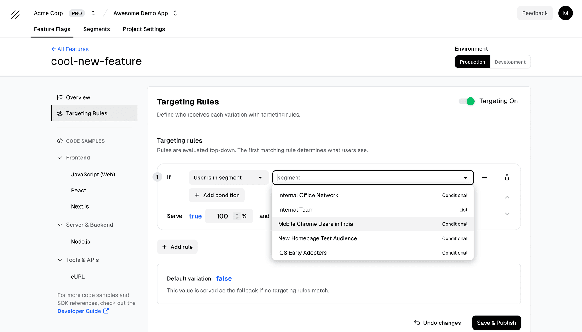 User Segments in Targeting